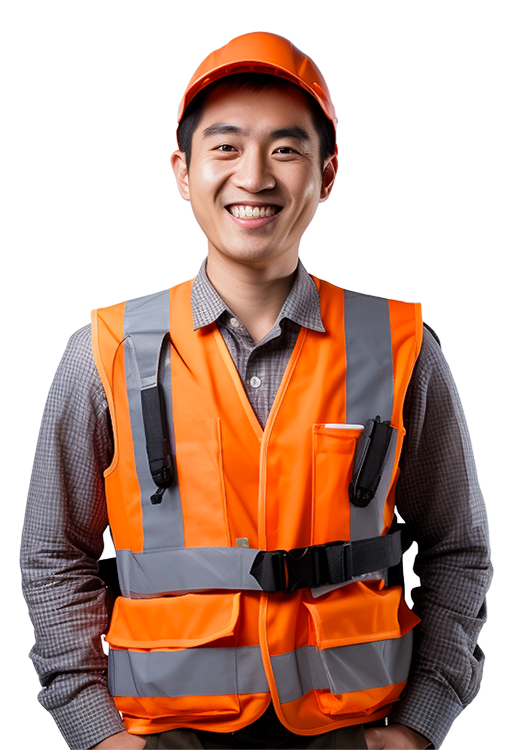 worker with vest